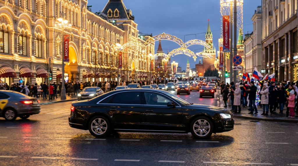 Подача автомобиля к ресторану на день рождения — премиальный трансфер в Москве
