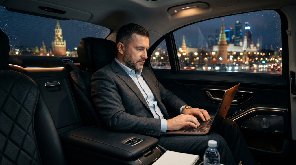 Работа в салоне люкс-авто с водителем в Москве — комфорт для переговоров и поездок между офисами