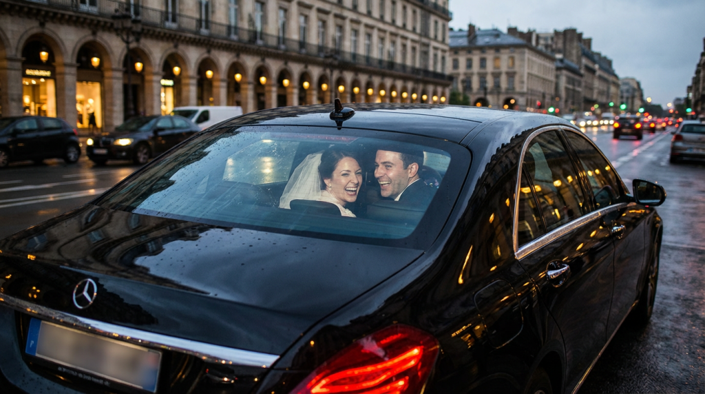 Прогулка молодожёнов по Москве в свадебном авто с водителем — свадебный трансфер