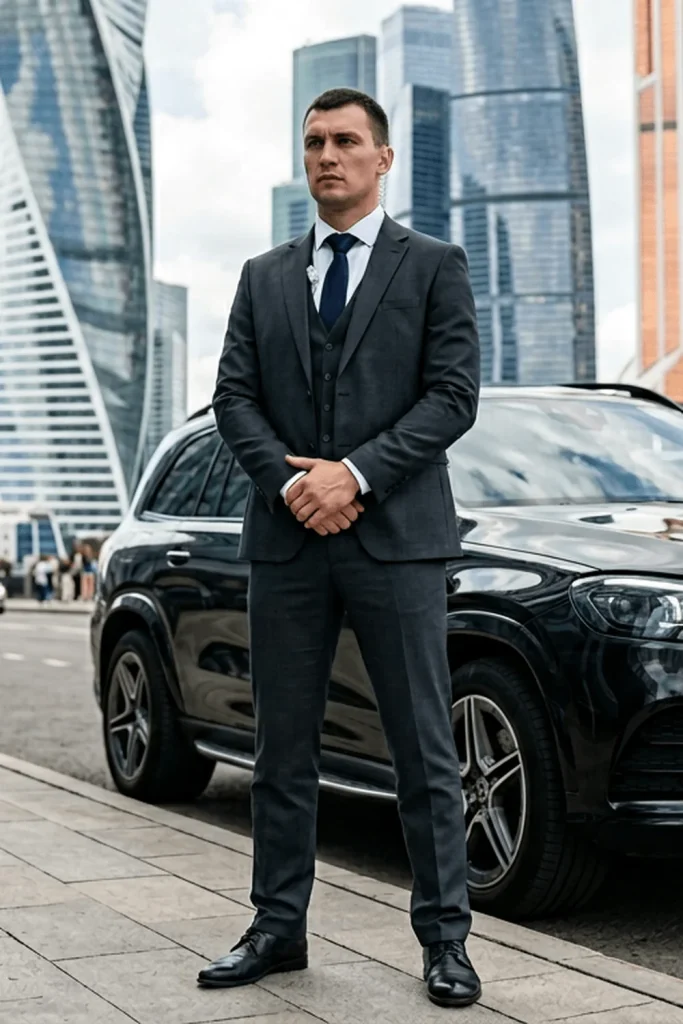 Машина с охраной