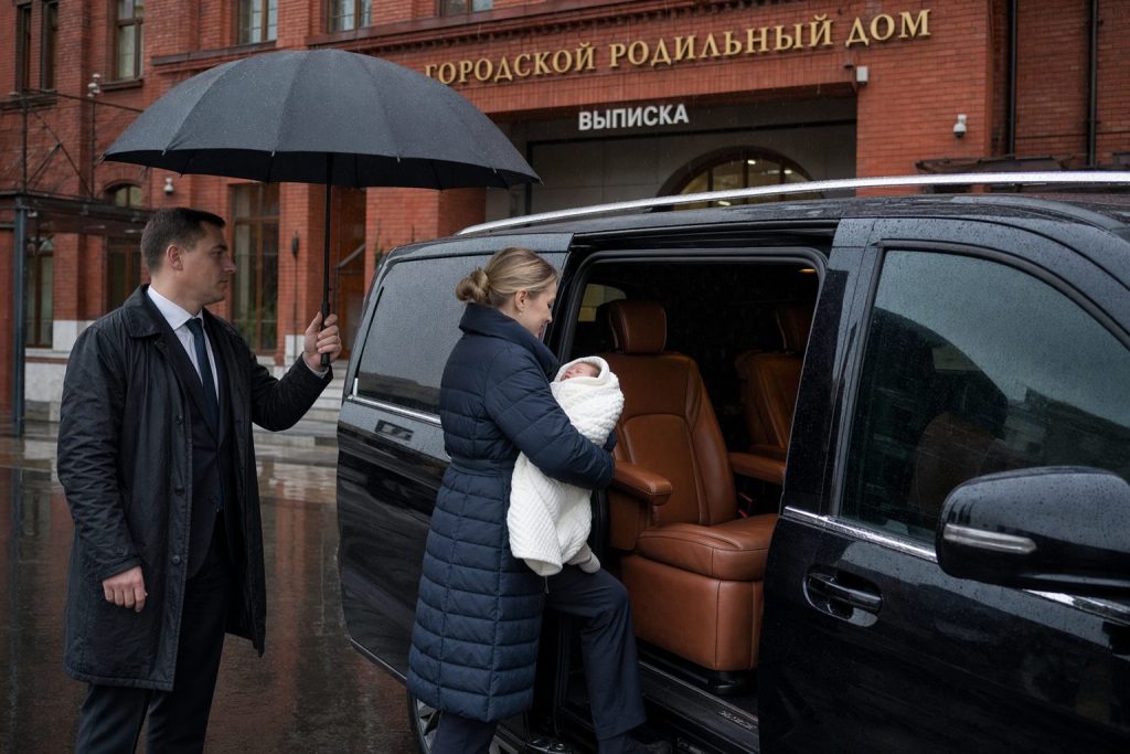 Встреча из роддома в Москве — семейный трансфер на премиальном авто с водителем